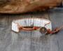 White Howlite Handmade Cuff Bracelet
