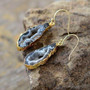 Natural Agate Druzys Drop Earring