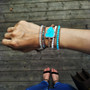 Turquoise Wrap Leather Bracelet