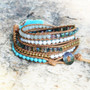 Turquoise Wrap Leather Bracelet