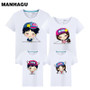Mother And Daughter Clothes Cute mommy and me Pattern T Shirt Baby Mother&Kids Clothing Suit Mother Daughter Outfits Family Look