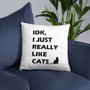 I Like Cats Pillow