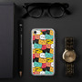 Colorful Cat Pattern iPhone Case