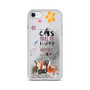 Happiness is Cats Liquid Glitter iPhone Case