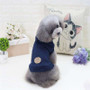 Dog Fleece Lined Cable Hooded Sweater