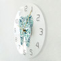 Dental Care Symbols Acrylic Hanging Wall Clock