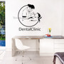 Dental Clinic Logo Vinyl Decal Wall Removable Sticker