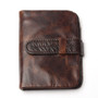 Vintage Genuine Cowhide Oil Wax Leather Wallet