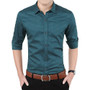 Men's Slim Fit Long Sleeve Dress Shirt