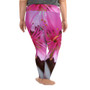 Plus Size Leggings - Italian Style - Peach Flower. Size: 2XL-3XL-4XL-5XL-6XL