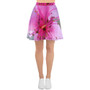 Skater Skirt - Italian Style - Peach Flower. Size: XS-S-M-L-XL-2XL-3XL