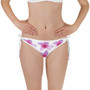 Bikini Bottom - Italian Style - Peach Flower. Size: XS-S-M-L-XL-2XL-3XL