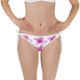 Bikini Bottom - Italian Style - Peach Flower. Size: XS-S-M-L-XL-2XL-3XL