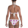 Bikini - Italian Style - Peach Flower. Size: XS-S-M-L-XL-2XL-3XL