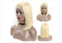 Mari (13x6 Lace Front Silky Straight 613 Blonde Bob Lob 100% Remy HH 150% or 180% Density)