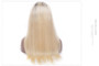 Darling (Silky Straight Blonde w/ Ombre Roots 1B/613, 13x4 LF 100% Remy Human Hair Wig, 8"-22" Available)