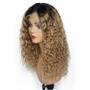 Mami (Blonde Ombre1B/27 Curly Wavy 13x4 LF 100% Remy Human Hair Wig 8"-16" Avail.)