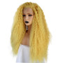 Mellow  (24" Curly Bright Lemon Yellow Synthetic Heat Safe Lace Front Wig)