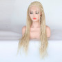 Daily (613 Blonde Lace Front Long Micro Braided Synthetic Wig w/ Baby Hair, 20"-26")