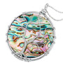 Tree of Life Abalone Shell Crystal Necklace