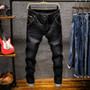2018 New Fashion Boutique Stretch Casual Mens Jeans / Skinny Jeans Men Straight Mens Denim Jeans / Male Stretch Trouser Pants