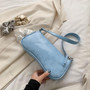 Retro Alligator Pattern Women Small Handbags Short Strap Quality PU Leather Street Casual Solid Zipper Shoulder Bag Female Gift