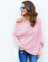 Sexy off shoulder knitted sweater