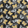 Black & Yellow Butterflies - Bath Mat