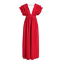 Short Ruffle Sleeve Maxi Dress