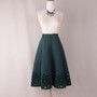 Elegant Vintage Floral Crochet Skirt