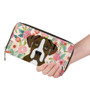 Boxer Dog And Flowers Wallet