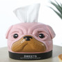 Home Car Tissue Box Container Cartoon Dog Napkin Tissue Dispenser  Facial Hand Paper Case Storage Holder Office Desktop Decor