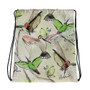 Hummingbirds by R. Freeland Drawstring Bag