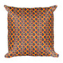 Circle in a Square, Square Pillow - Warm Tones