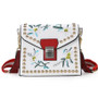 Paris METRO Couture: Leather Handbag - Flower Shoulder Bag