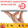 GPD Pocket 2 Pocket2 8GB 256GB 7 Inch Touch Screen Mini PC Pocket Laptop Notebook CPU Intel Celeron 3965Y Windows 10 Systerm