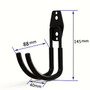 2pcs Heavy Duty Wall Hooks For Garage Storage Kitchen Organizer Wall Hanger Hanging Clip Storage Holder Garden Tool