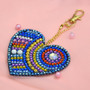 Set of 5 Hearts | Key Chains | Diamond Painting