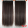 60cm Long Straight Women Clip In Hair Extensions