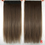 60cm Long Straight Women Clip In Hair Extensions