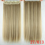 60cm Long Straight Women Clip In Hair Extensions
