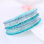 Leather Multilayer Crystal Bracelet