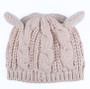 Warm Autumn Winter Twist Cat Ear Wool Beret Hat Knit Hat