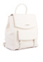 Synthetic Leather Backpack White