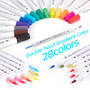 Water Color Gradient Marker Pens - 14PCS 28 Colors  | Artist Supplies