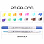 Water Color Gradient Marker Pens - 14PCS 28 Colors  | Artist Supplies