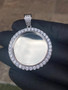 3D PICTURE PENDANT 1 ROW CZ-Diamonds high quality *Free Photo installation*