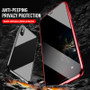 Privacy Tempered Glass Magnetic/ Anti-peeping Magnet Metal Bumper Case