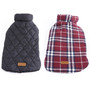 Reversible Plaid Dog Coat