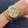 Women's Crystal and Stainless Steel Luxury Watch